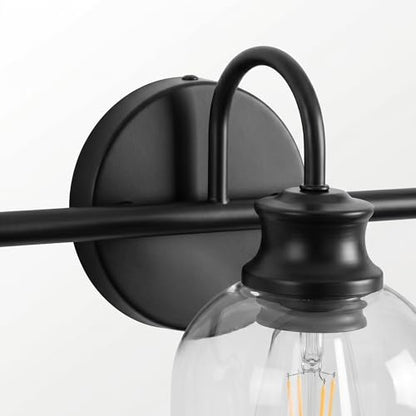 5 Lights 40" Bathroom Vanity Light Fixtures (Black / 5 Lights)