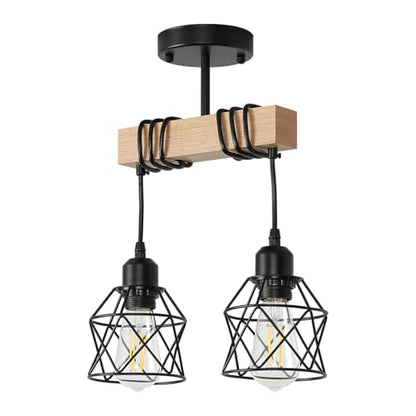 Farmhouse Semi Flush Mount Ceiling Light