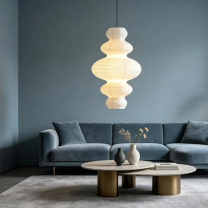 Paper Lantern Pendant Light with LED Bulb Included