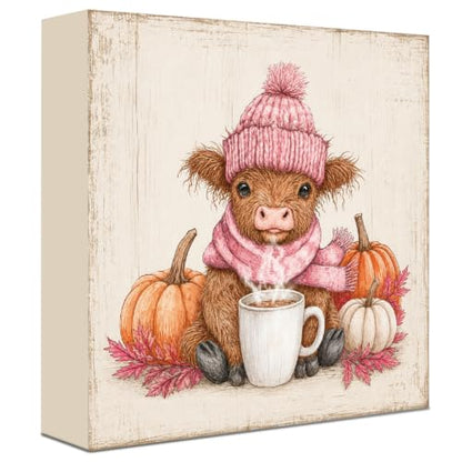 Fall Decorations for Home Wood Sign Fall Decor Shelf Decor