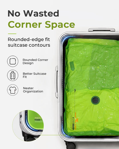 Color Coded Travel Vacuum Bags with Hand Pump