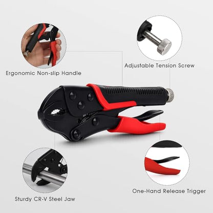 2pcs Locking Pliers Set