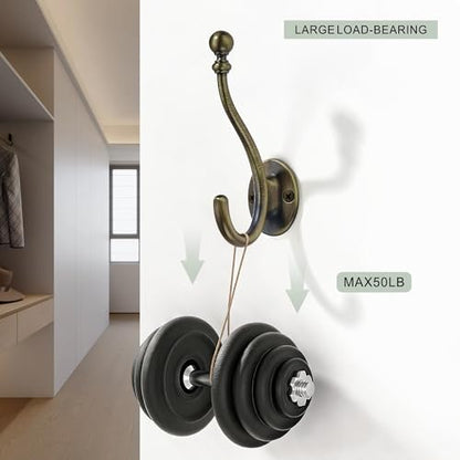 5 Pack Coat Hooks Matte Black Coat Hook