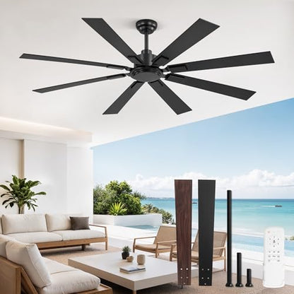 Outdoor Ceiling Fans No Light with Remote