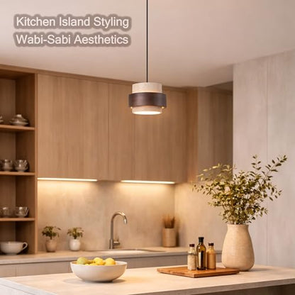Natural Travertine Pendant Light