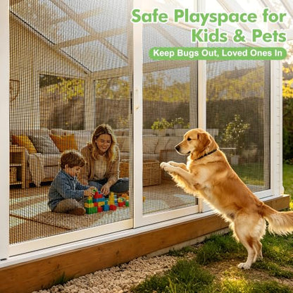 Pet Proof Window Screen Replacement Mesh (36"x50' / Pet Guard)