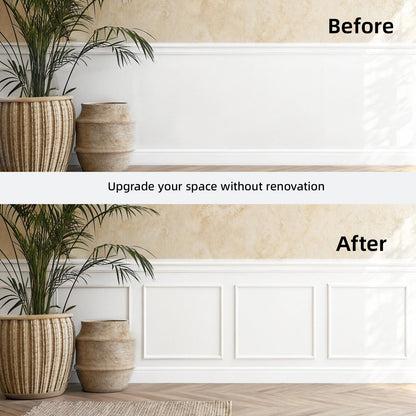 3 Set Pre Cut Accent Wall Molding Kit Wainscoting Panels (16X16 in)