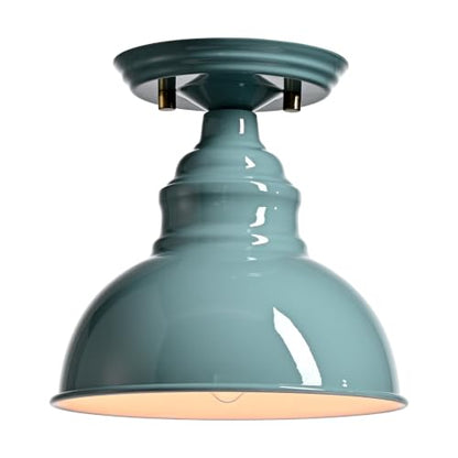Flush Mount Ceiling Light Farmhouse Industrial Metal Dome Shade
