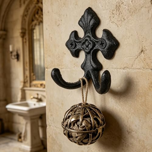 Wrought Iron Wall Hooks 3 Pack