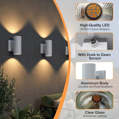 Aluminum Cylinder Up Down Lights