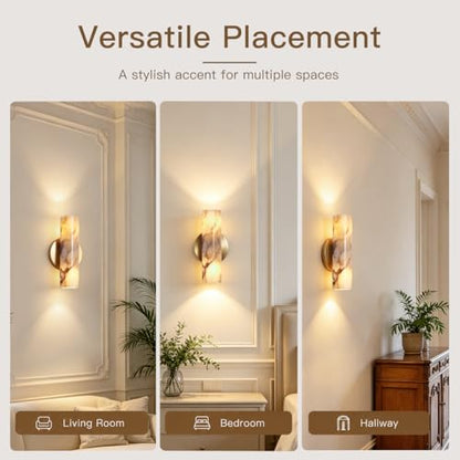 Natural Marble Wall Sconce