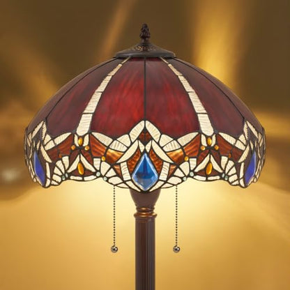 Tiffany Style Downward Floor Lamp