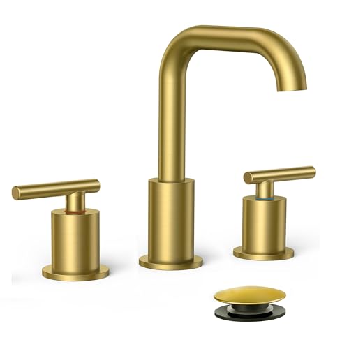 Bathroom Sink Faucet 3 Hole Widespread 8 Inch 2 Handle