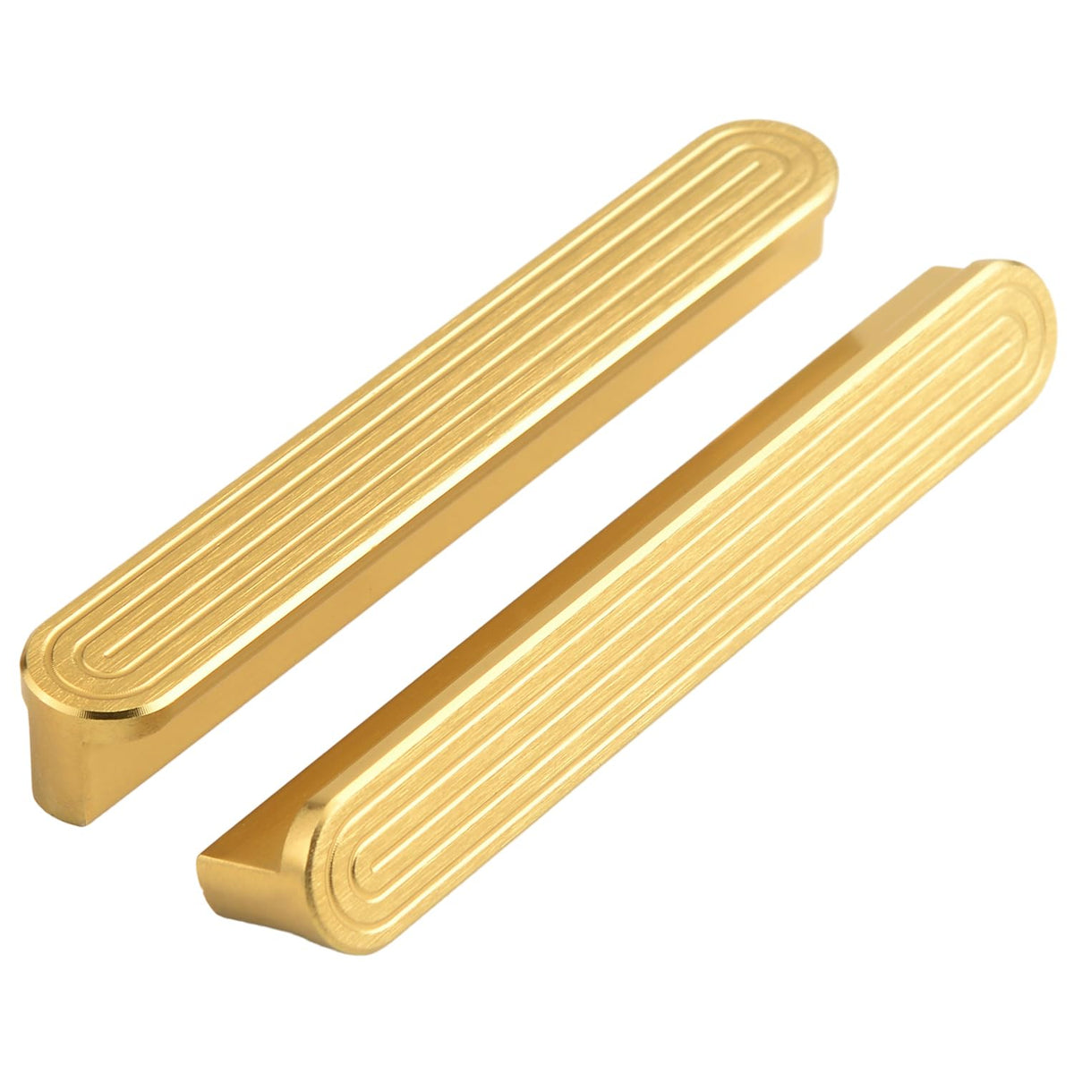 5 Pack Gold Kitchen Cabinet Handles 3 (3.8" Hole Center)