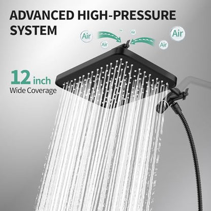 12 Inch Rain Shower Head with Handheld Combo