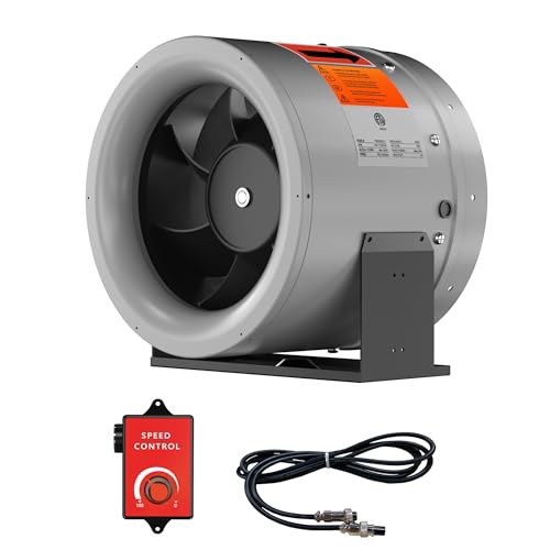 Inline Duct Fan with Speed Controller Ventilation Exhaust Fan