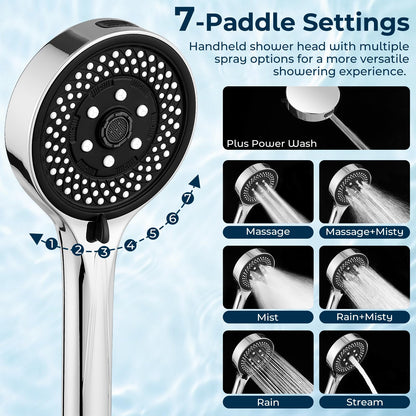 Shower Head with Handheld (A-Matte Black)