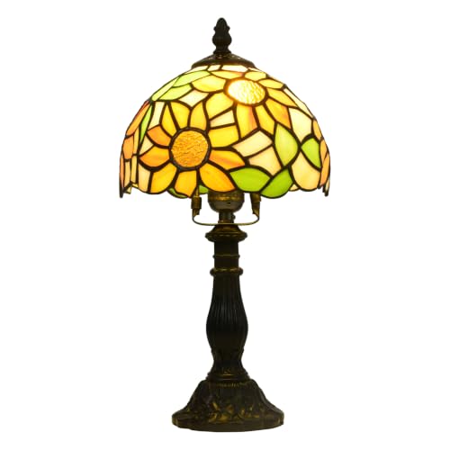 Tiffany Table Lamp Stained Glass Lamp Suitable for LED E26 Bulb