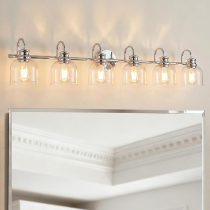 6 Lights 48" Bathroom Vanity Light Fixtures (Chrome / 6 Lights)