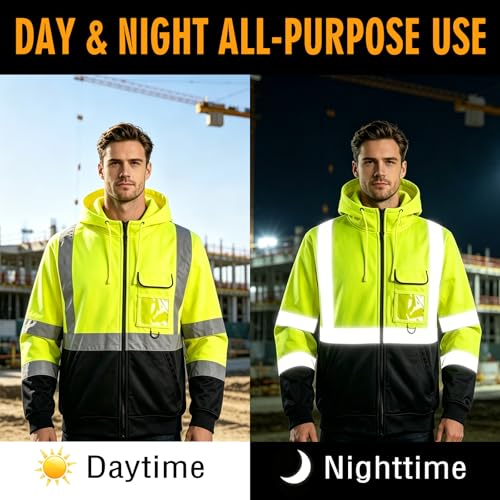 ANSI Class 3 High Vis Safety Hoodie