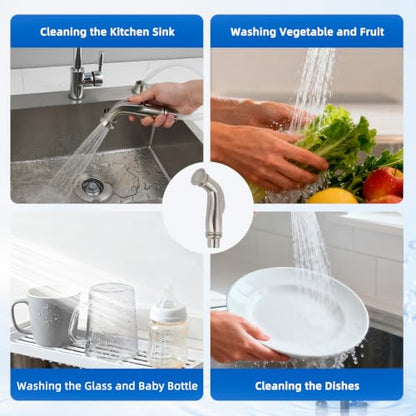 Universal Kitchen Side Sprayer Compatible with Moen Faucet