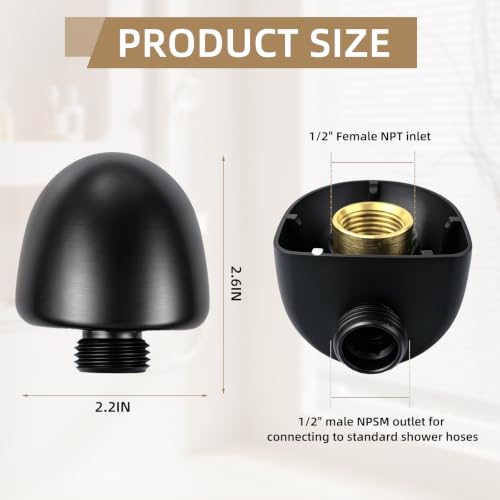A725 Round Drop Ell Handheld Shower Wall Connector Replace for Moen