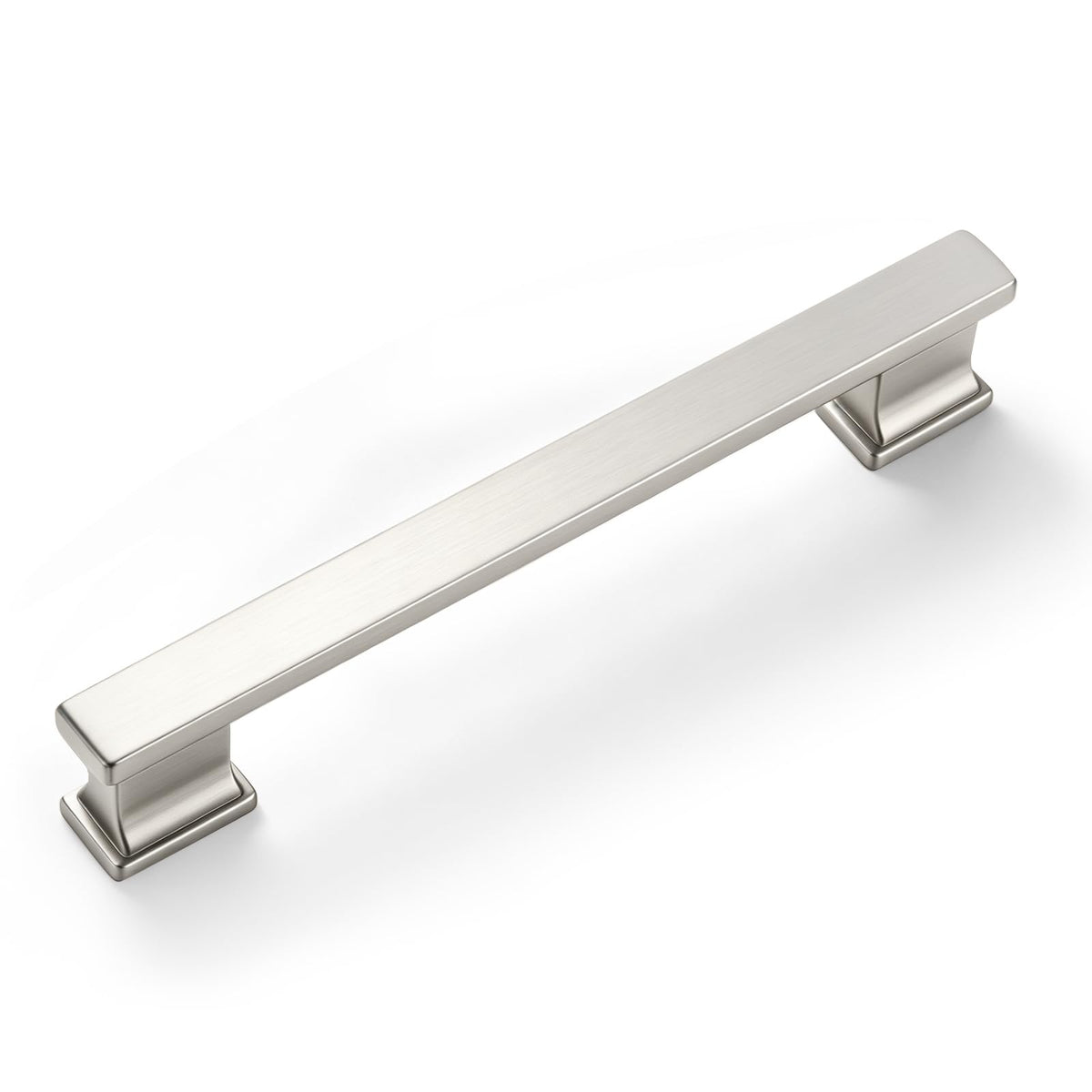 5 Inch Brushed Nickel Cabinet Pulls Kitchen Cabinet Handles (5 Inch (128mm) Hole Center / Bruhed Nickel)