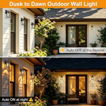 13 Inch Dusk to Dawn Outdoor Wall Lights for Porch