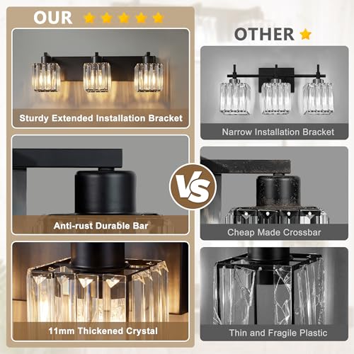 Modern Crystal Bathroom Vanity Lights