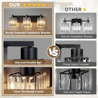 Modern Crystal Bathroom Vanity Lights