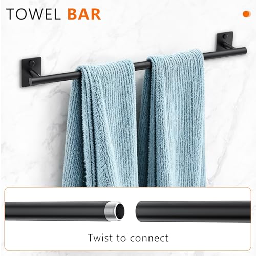 5 Pieces Towel Bar Set