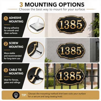 Acrylic Address Numbers Kit