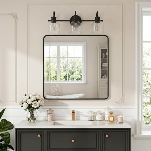Traditional Classic Vanity Light with Clear Glass