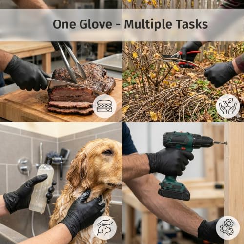 UltraDuty Black Nitrile Gloves 6 Mil