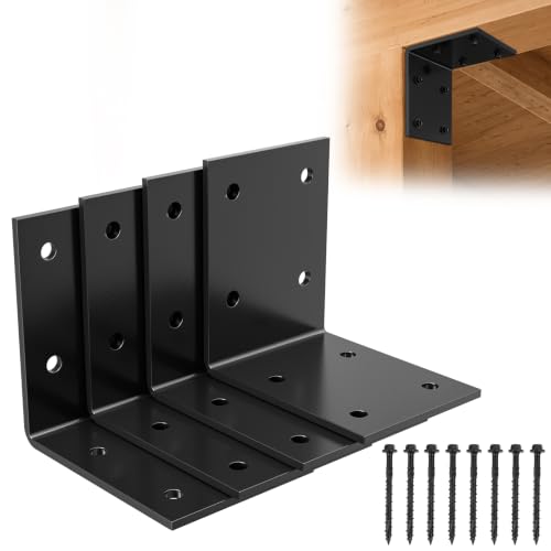 Heavy Duty Steel L Angle Bracket for Wood