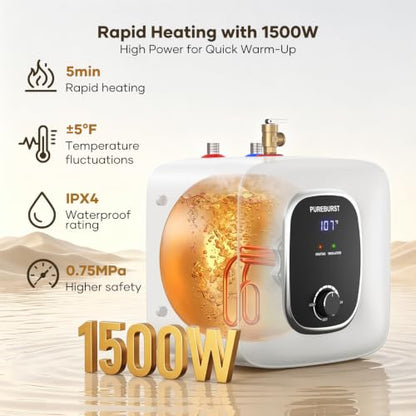 1500W Electric Under Sink Water Heater