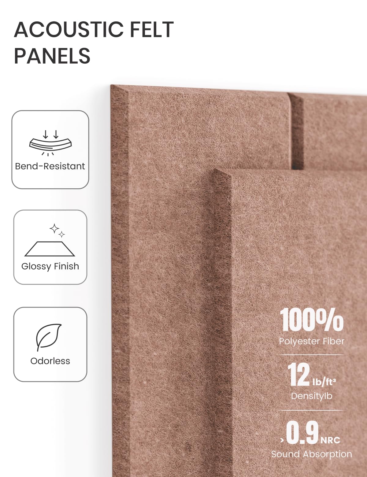 Felt Bulletin Board & Cork Board Alternative 48'' x 36'' (Boho-1 / Bold-stripe 12-pack)