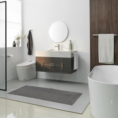 Waterfall Bathroom Faucet Single Handle Lavatory with Pop Up Drain