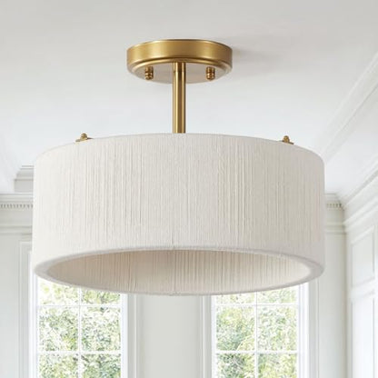 White Boho Rattan Chandelier Natural Wicker