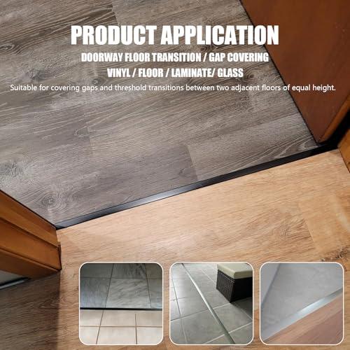 3PCS Aluminum T Molding Floor Transition Strip
