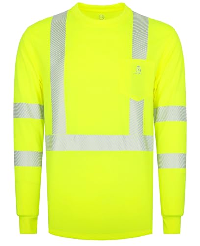 Non FR Men's High Visibility Shirts Reflective ANSI 107 Type R