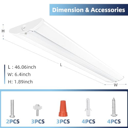4FT 6.4" W LED Wraparound Light