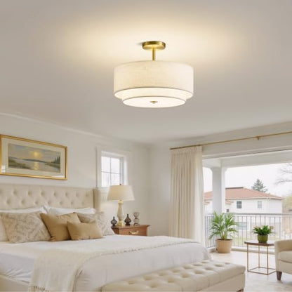 16" Semi Flush Mount Ceiling Light
