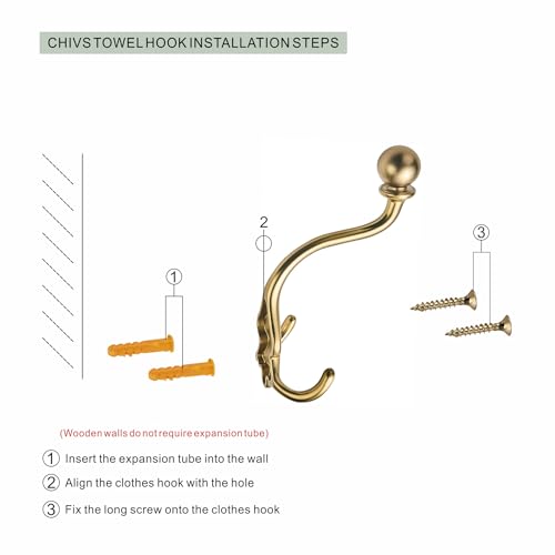 Coat Hooks Towel Hooks Robe Hooks Decorative Wall Hooks for Bathroom Bedroom Kitchen Towel Robe Bathroom Hardware