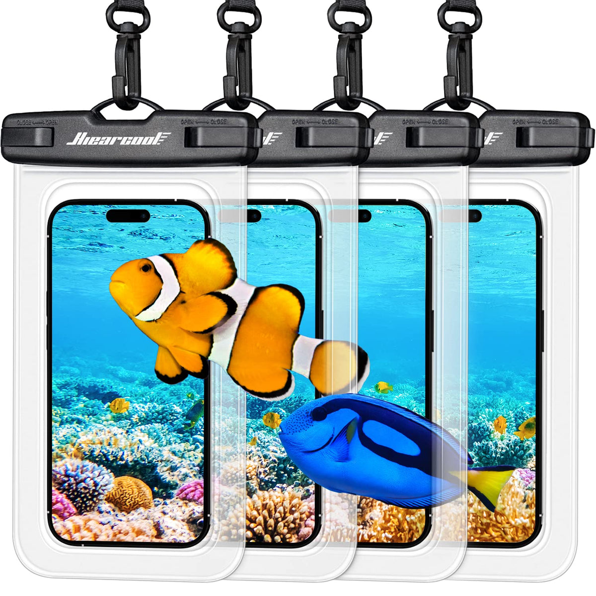 Waterproof Phone Pouch (4-Pack Clear)