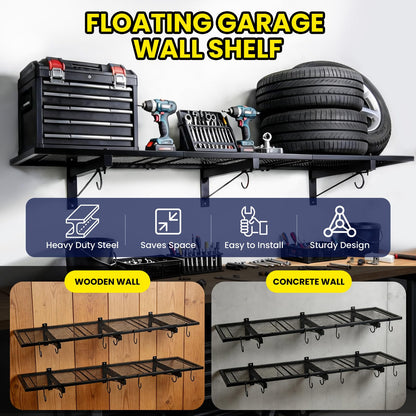 2 Pack Garage Wall Shelving (C-2 PACK)