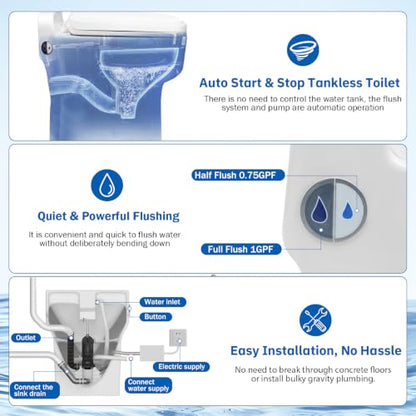 Tankless Macerating Toilet