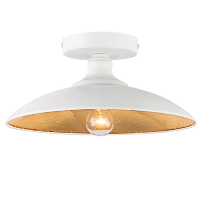 11.8In Modern Semi Flush Mount Light Fixture