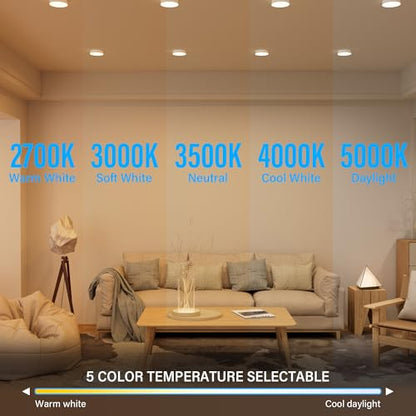 5 Inch Edgeless Surface Mount LED Ceiling Light