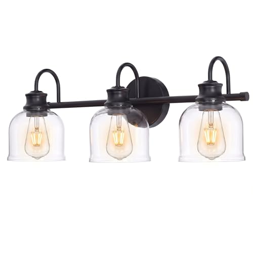 Traditional Classic Vanity Light with Clear Glass